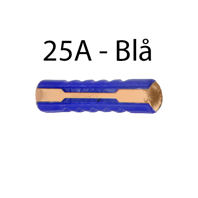 SIKRING PORSELEN 25A BLÅ