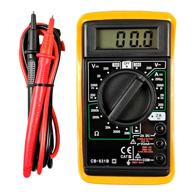 MULTIMETER DIGITALT M/ 7 FUNKSJONER