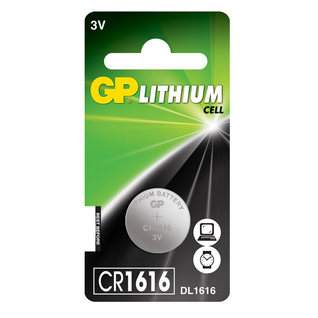 GP CR 1616 KNAPPCELLEBATTERI