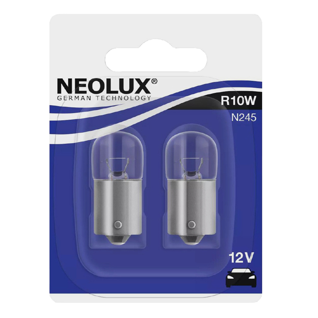 PÆRE 12V NEOLUX 12814 BA15S 10W 2-PACK N245-02B