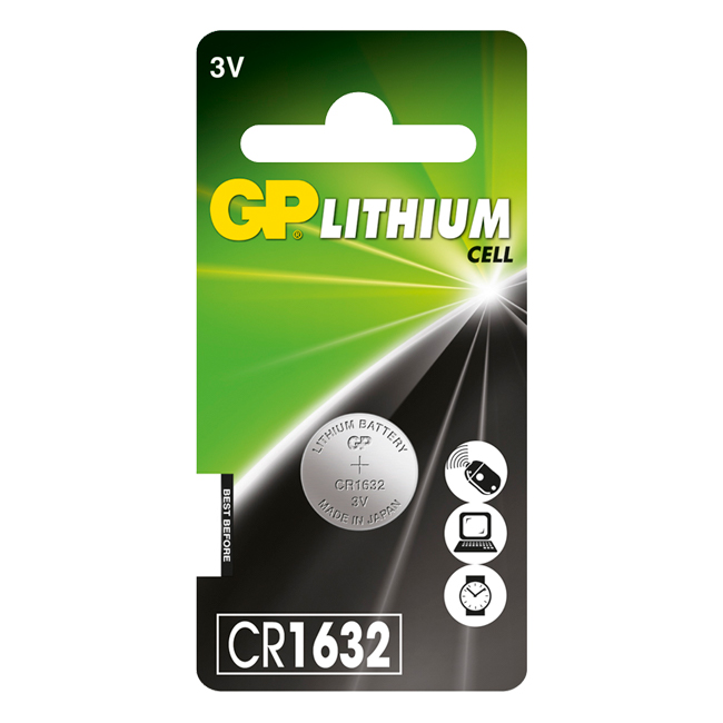 GP CR 1632 KNAPPCELLEBATTERI