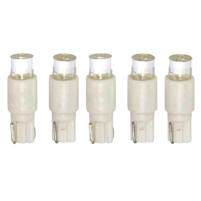 LEDPÆRE T5 12V HVIT (12516) 5-PKN