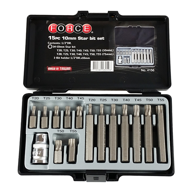 FORCE TORX SETT 15 DELER