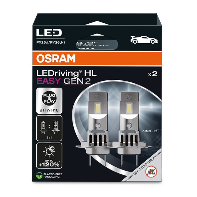 LED H7 OSRAM EASY 2-PK