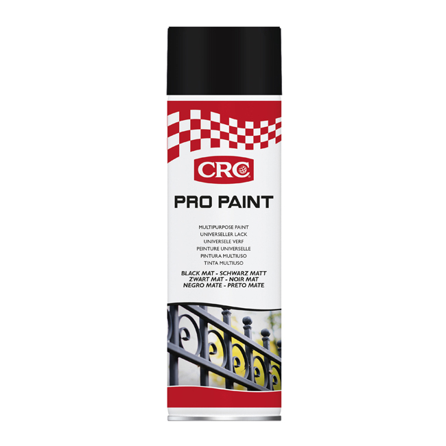 LAKK SORT MATT 500ML. CRC PRO PAINT