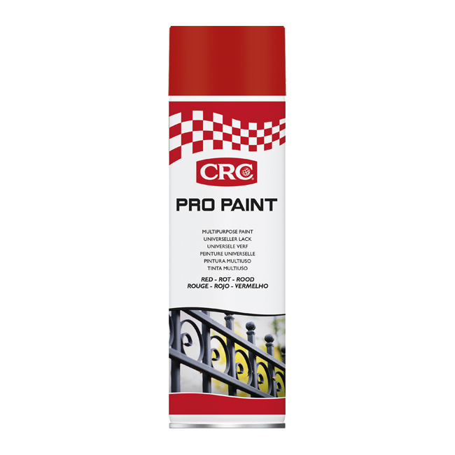 CRC PRO PAINT LAKK RØD 500ML.