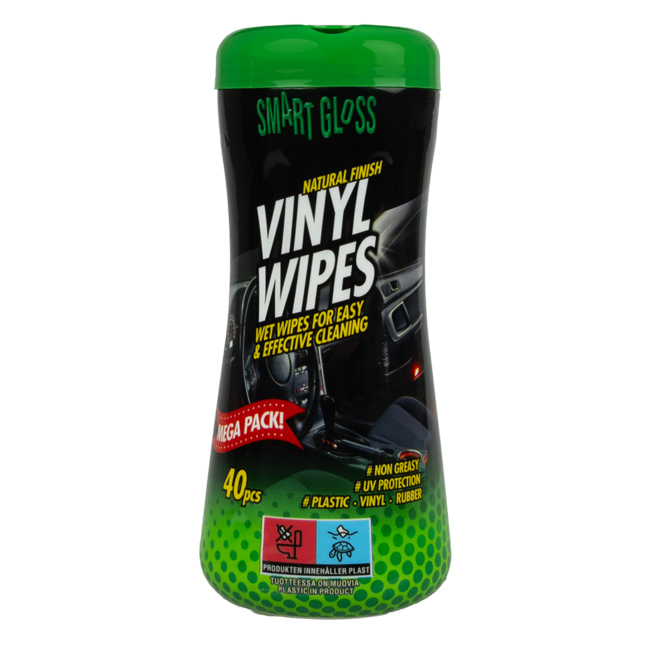 WIPES VINYL GLOSSER 40 STK BOKS