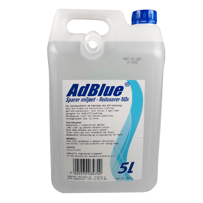 AdBlue® 5 LITER MED TRAKT