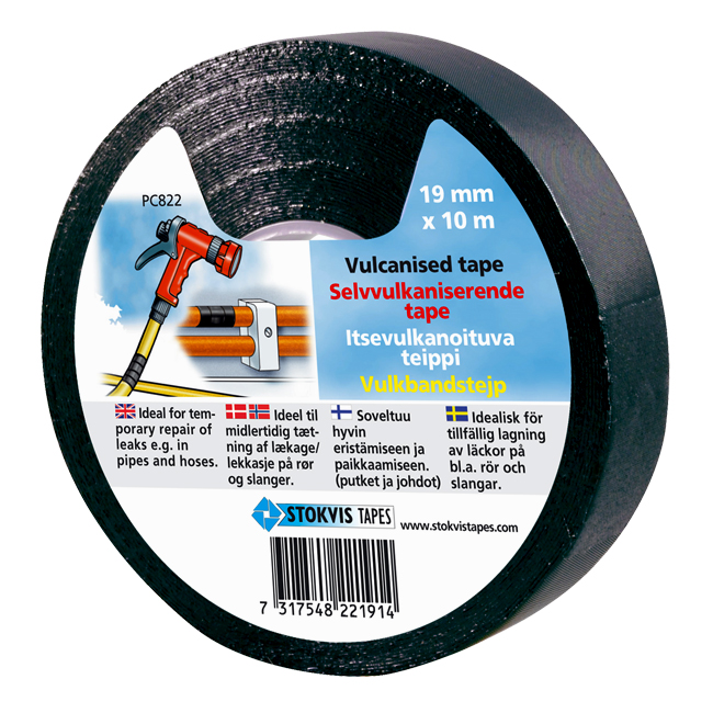 SELVSVEISENDE/VULKETAPE 19MM X 10M