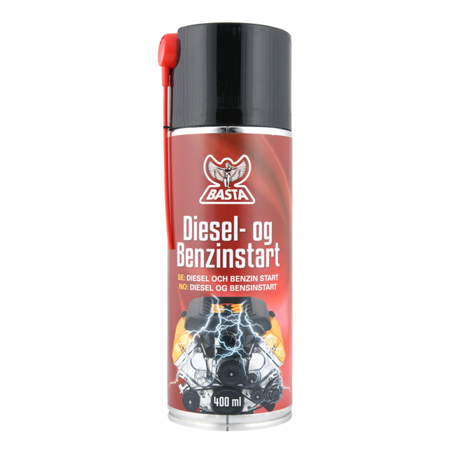 BASTA DIESEL OG BENSINSTART 400ML.