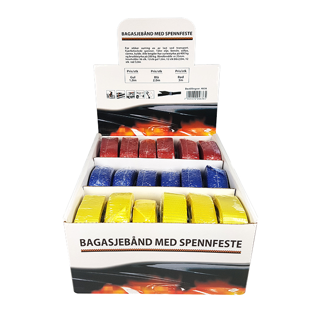 BAGASJEBÅND 300KG DISPLAY  36 STK.