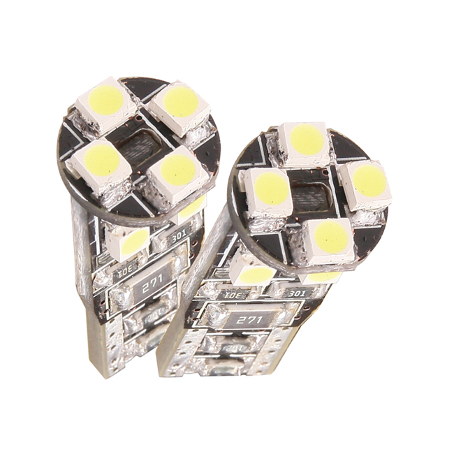 CANBUS LED PÆRE - LED W5W T10 HVIT (12961) PAR