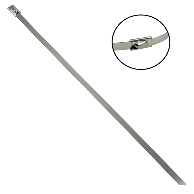 KABELSTRIPS STÅL 4.5 x 125 MM. 10-PACK