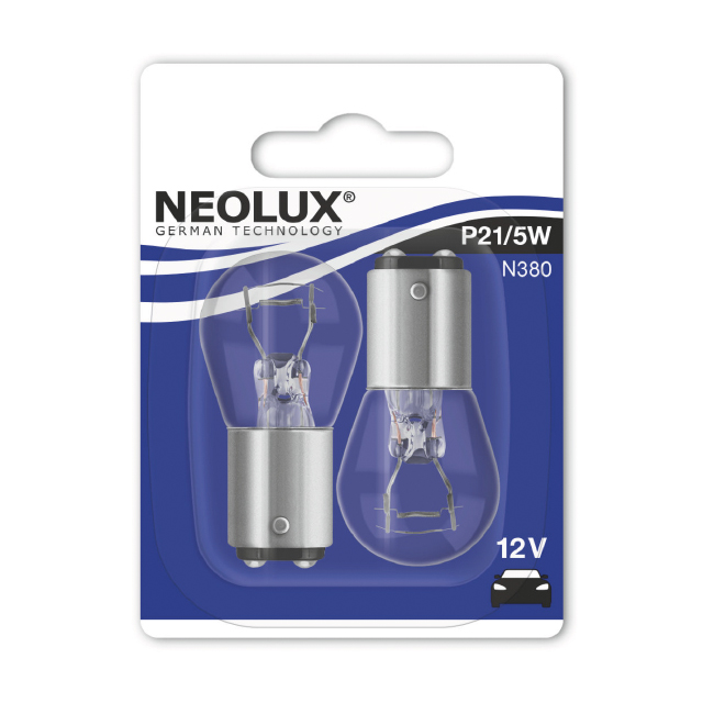 PÆRE 12V NEOLUX 12499 BAY15D 21/5W 2-PACK
