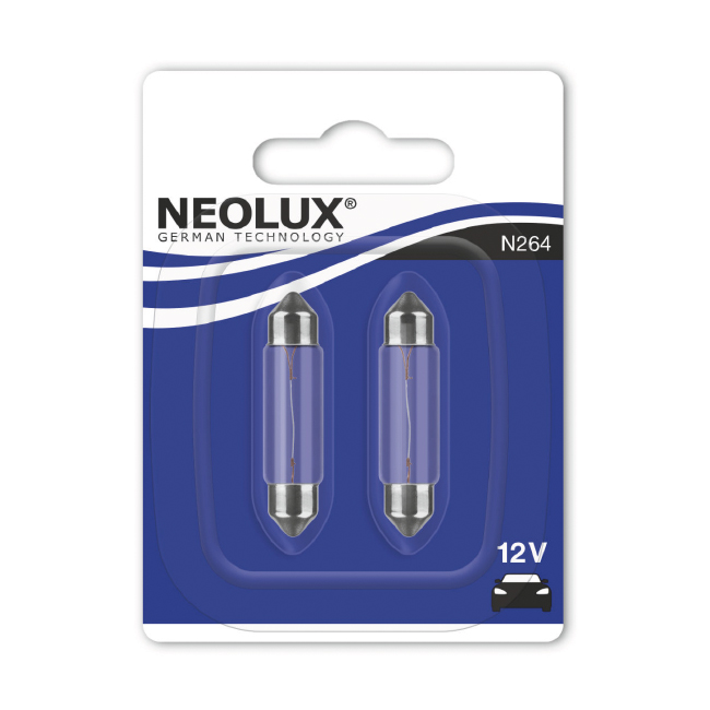 PÆRE 12V NEOLUX 12866 PINOL SV8,5 10W 2-PACK
