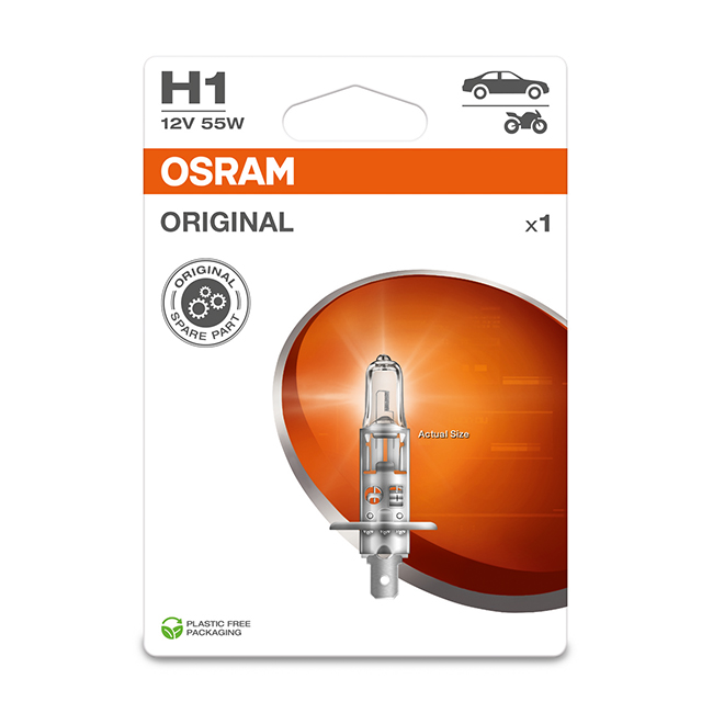 PÆRE OSRAM 12V H1 64150-01B BL. 1-PK