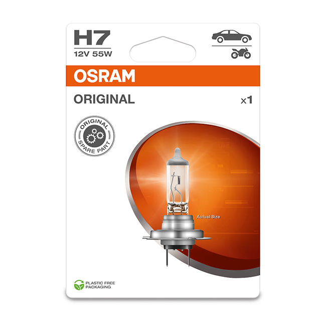 PÆRE OSRAM H7 64210-01B 12V BL 1-PK