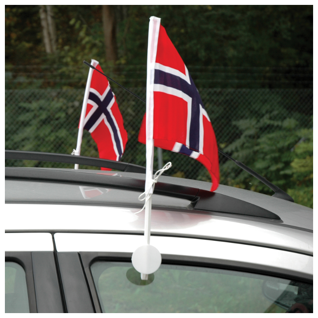 FLAGG NORSK FOR BILRUTE