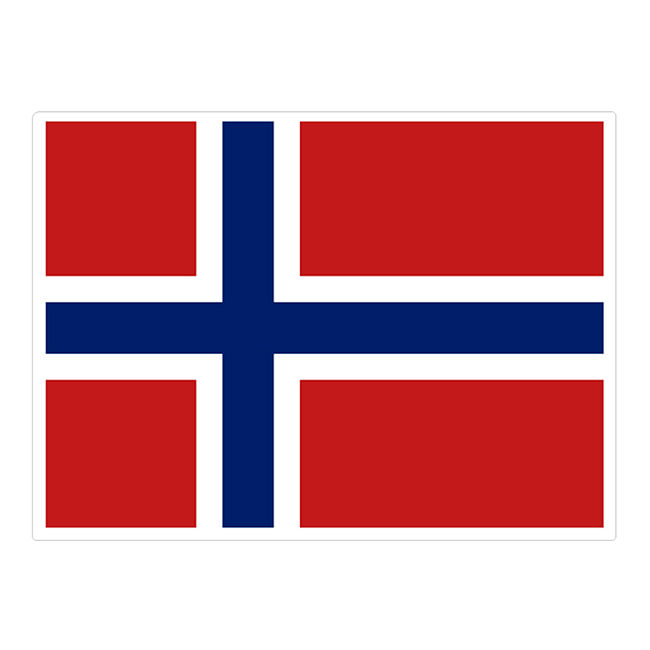 NORSKE FLAGG SMÅ 7,5 X 9,5 CM