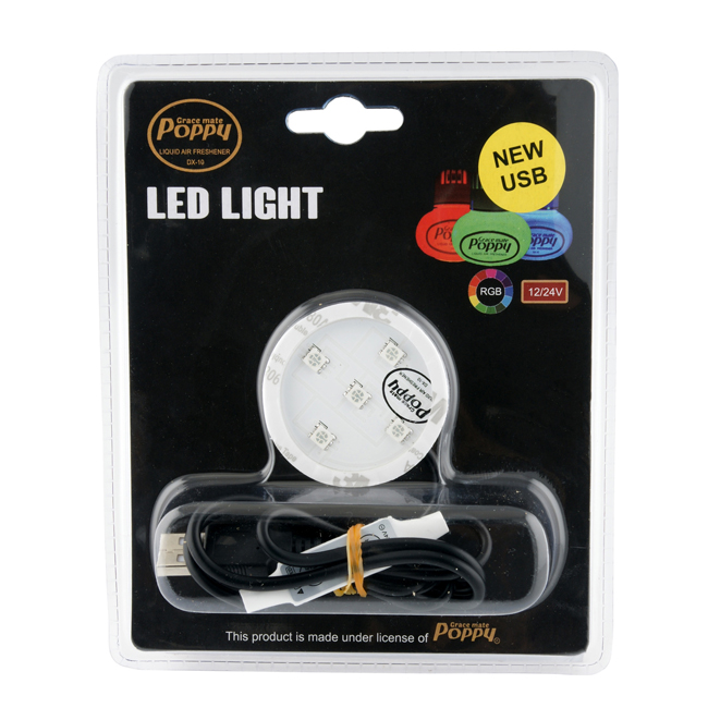 POPPY LED LYSPLATE LUFTRENSER MULTICOLOR USB