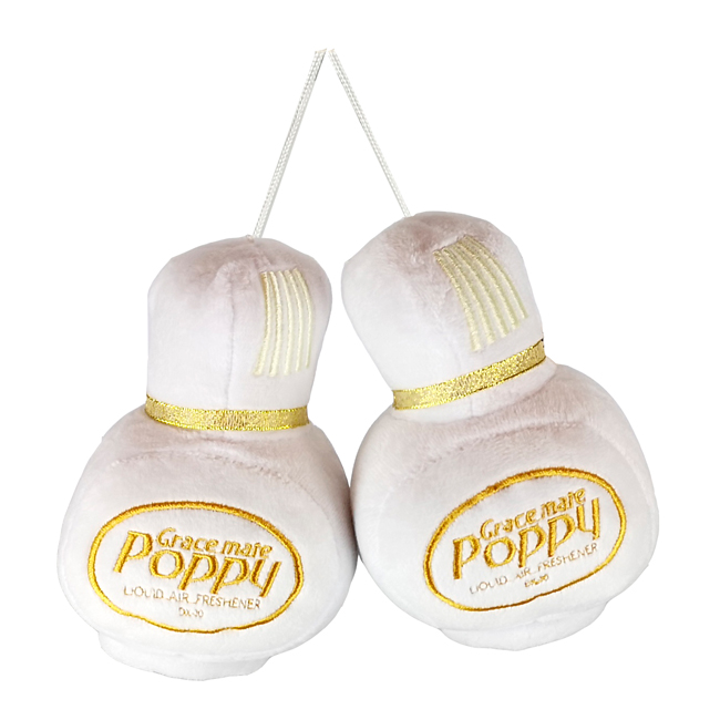 POPPY DICE/PLYSH STOR HVIT