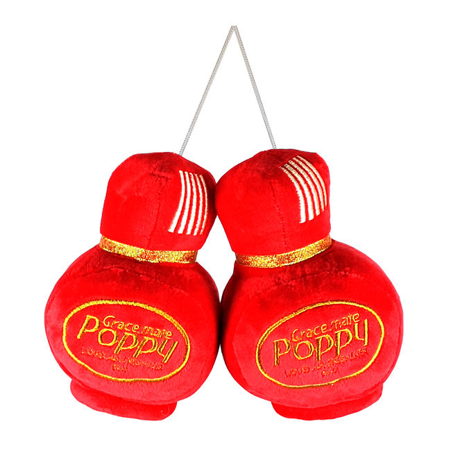 POPPY DICE/PLYSJ STOR RØD