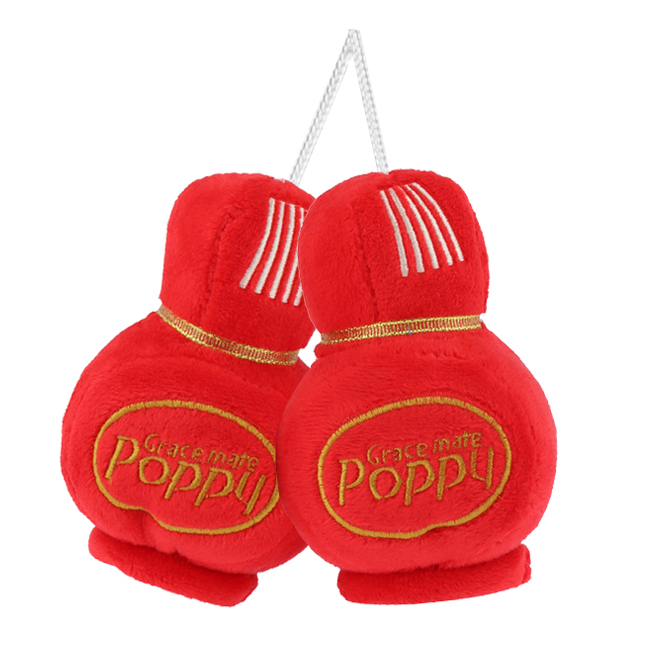 POPPY DICE/PLYSH LITEN RØD