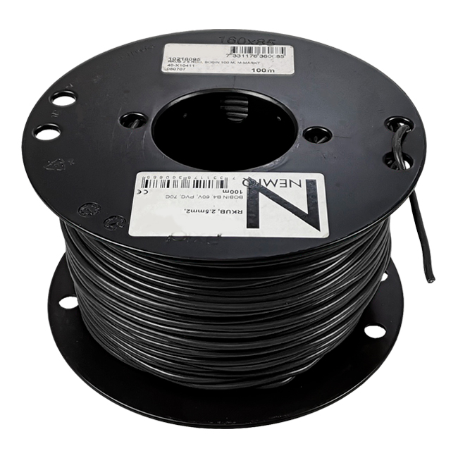 EL-KABEL 1 X 2,5 KV SORT