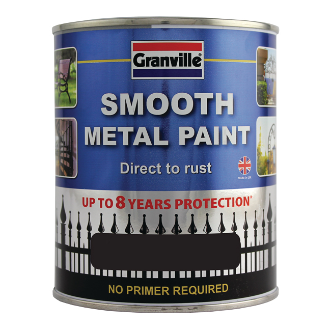 GRANVILLE METALLAKK BLANK SORT 750 ML.